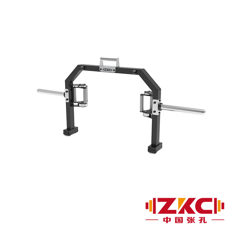 ZKC张孔六角杠铃杆半开放式力量举深蹲硬拉负重农夫行走训练奥杆