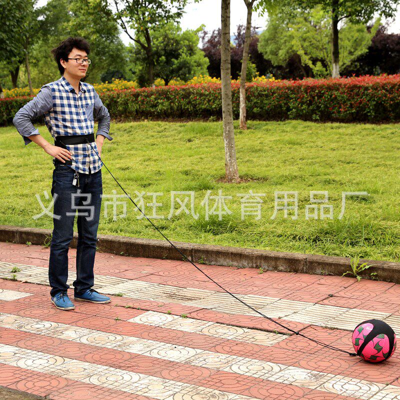 颠球袋带球器足球训练回旋B器足球训练袋玩球袋吊球袋