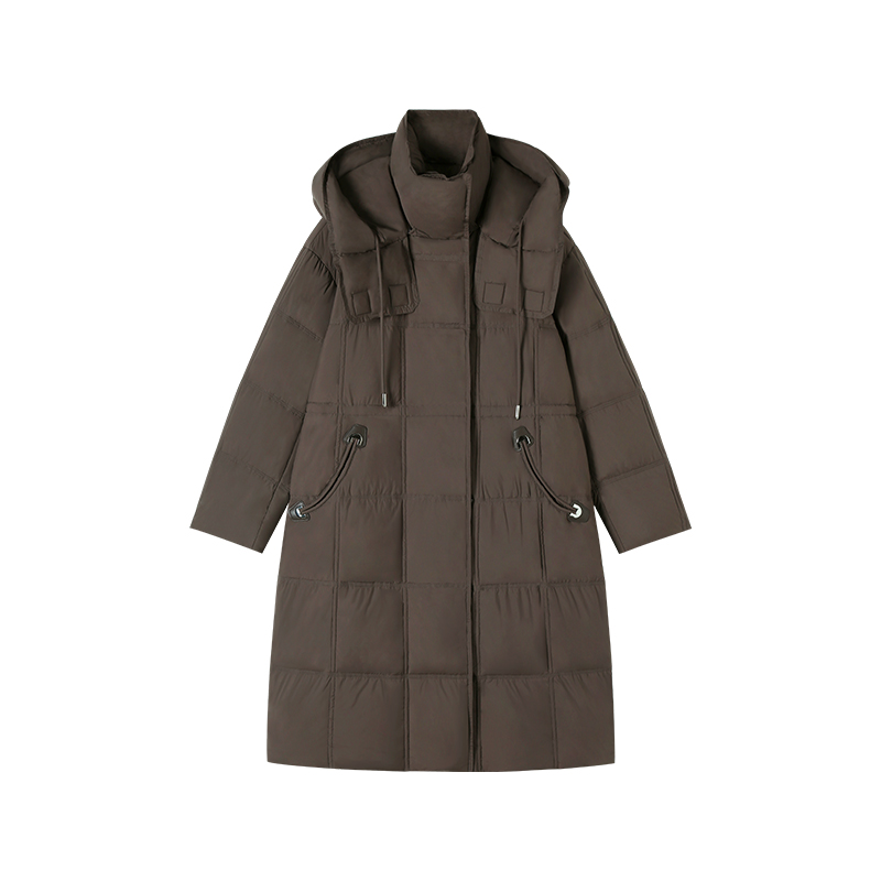 11.21F C 新款美拉德高级感抽绳收腰宽松连帽外套 M56