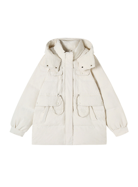 1-27F C 新款抽绳大口袋一手长休闲连帽外套 M40