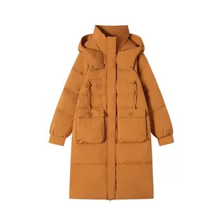 1-31F C 新款韩版休闲宽松大口袋连帽中长外套 M59