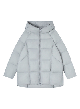 12-28F C 新款雾面云朵感简约宽松连帽外套 M47