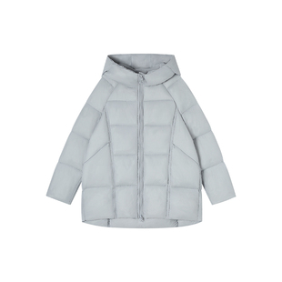 雾面云朵感简约宽松连帽外套 新款 M47 3.4F