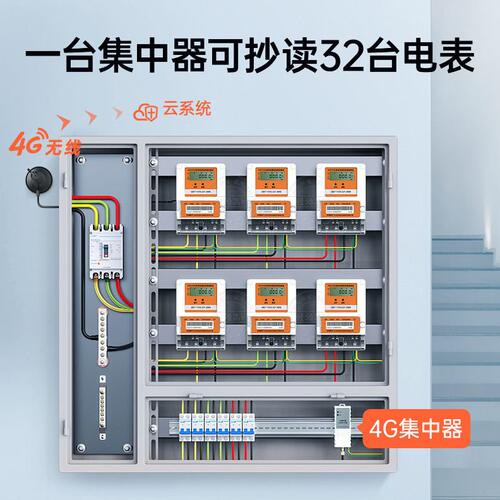 甄选电表远程抄表集中器4G集中器 485转GPRS无线传输采集器ES460-