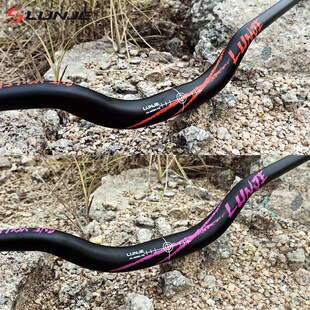 LUNJE 新款山地车燕把 铝合金把手31.8*780mm25/55抬升自行车车把