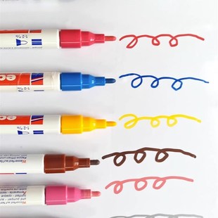 edding751油漆笔防酒精防水工业不掉色玻璃织物陶瓷彩色补漆记号