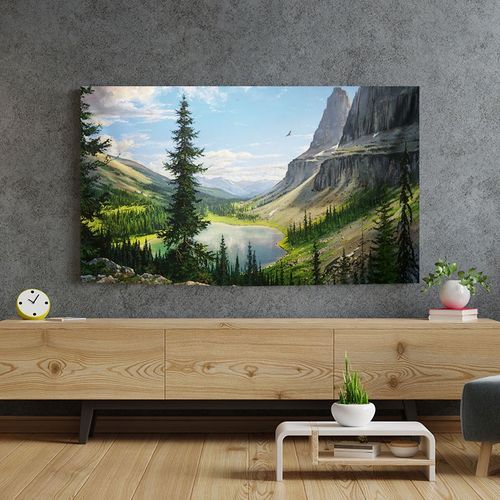 2024新款油画电视罩液晶电视机罩防尘罩套盖布55657586寸壁挂罩子