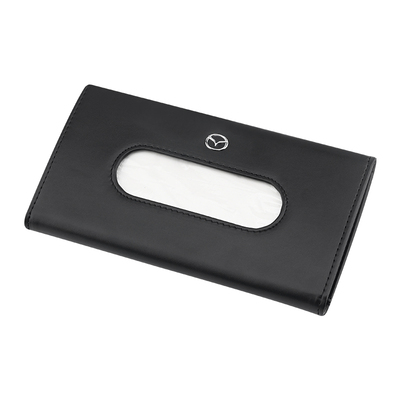 车载多功能纸巾盒汽车用品车标抽纸盒车用遮阳板挂式背夹款纸巾盒