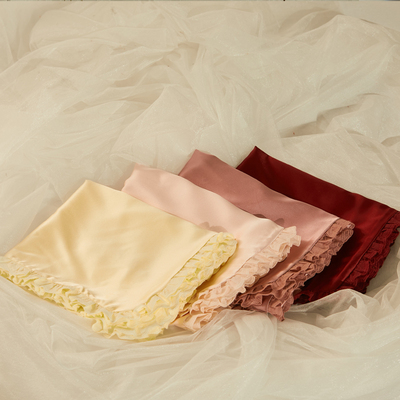 keytomoon月之匙枕套夏季单人真丝桑蚕丝单个48cmx74cm结婚礼物