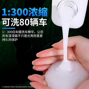 白车洗车液水蜡白色汽车强力去污泡沫蜡水镀膜清洁剂水腊腊水