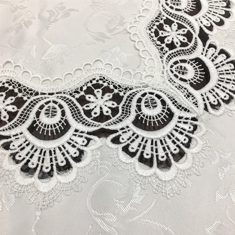 布艺桌布现代简约轻奢风餐桌布新中式长方形方桌布茶几布高档蕾丝