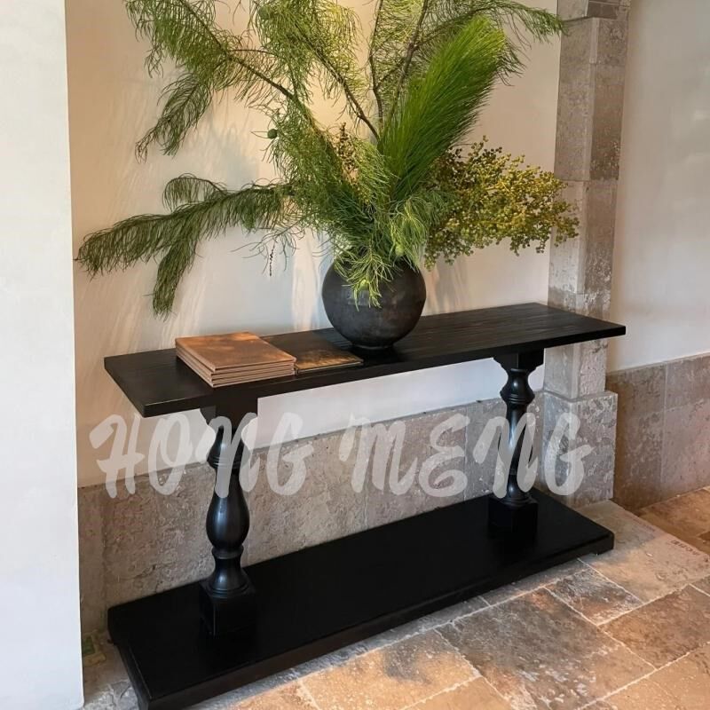 中古风靠墙玄关柜客厅创意条边几装饰过道玄关桌设计师做旧边桌