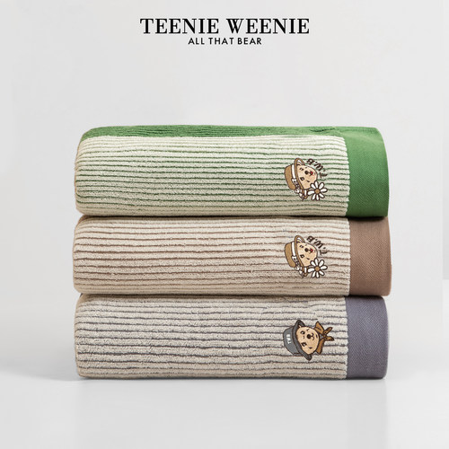 TeenieWeenie小熊刺绣纯棉浴巾