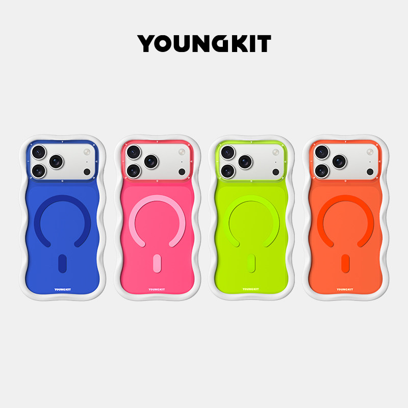 猿气youngkit大波浪琉光手机壳
