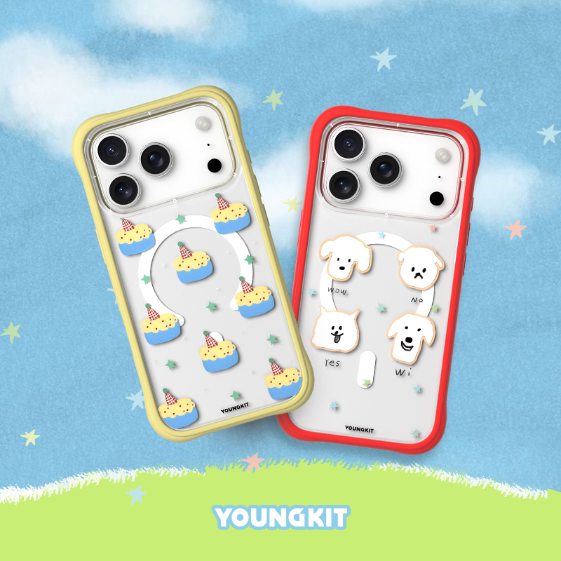 「动感II甜心派」YOUNGKIT猿气适用苹果17promax手机壳新款外壳iPhone17保护壳磁吸防摔液态硅胶简约17高级