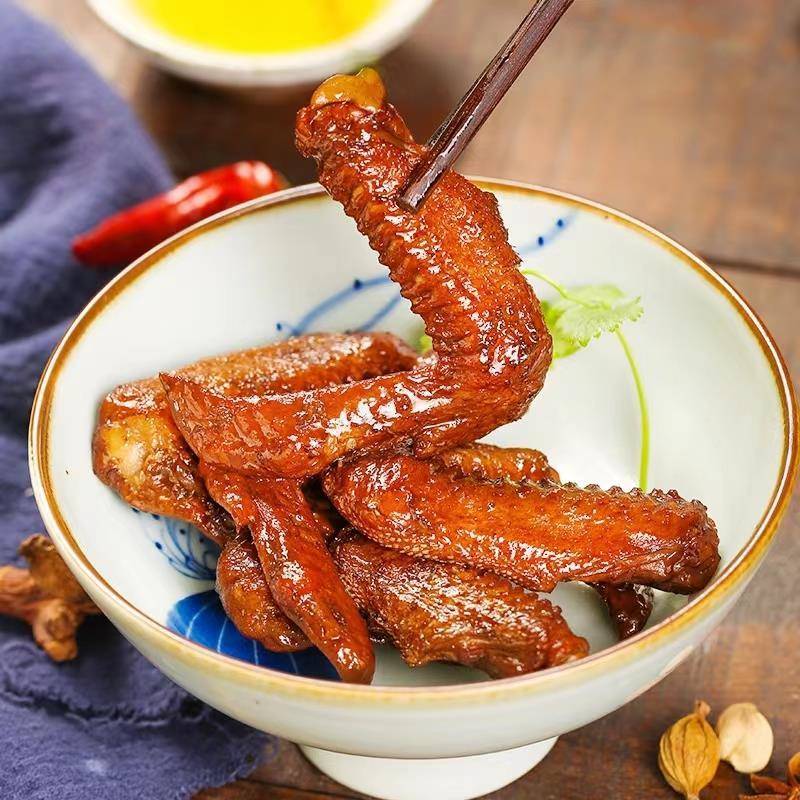 真爱树鸭翅蜜汁烧烤酱香香辣味鸭翅卤味零食小包装称重500g/2500g