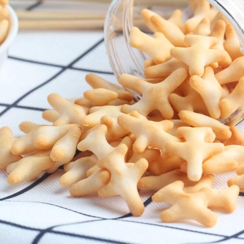惟乃思飞机小饼干牛奶味水果味卡通造型磨牙棒儿童宝宝小零食75g