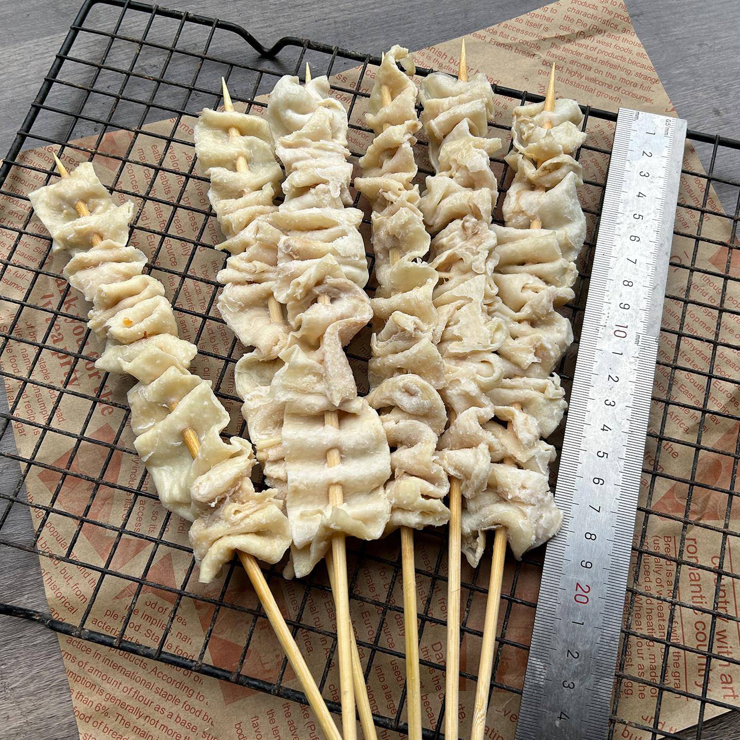 新货白鸡皮串新鲜商用冷冻半成品烧烤油炸铁板食材日式烧鸟鸡肉串