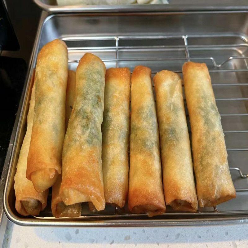 新货大春卷 素馅春卷90个油炸半成品冷冻早餐速食半成品食堂餐饮