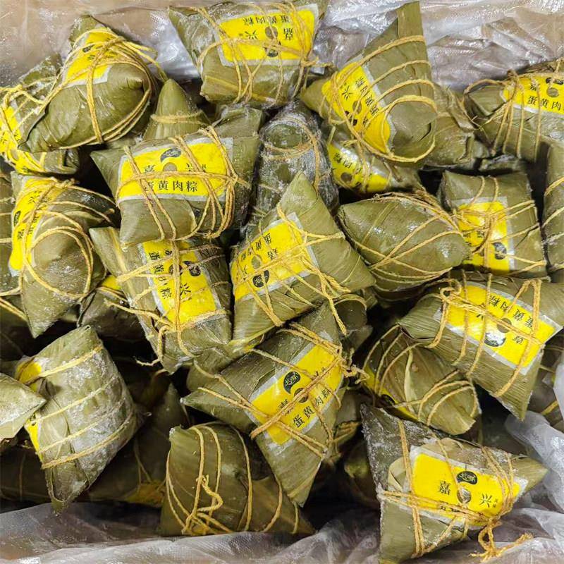 新货160克肉粽蜜枣散装粽子大个蛋黄鲜肉粽半成品早餐摆地摊商用