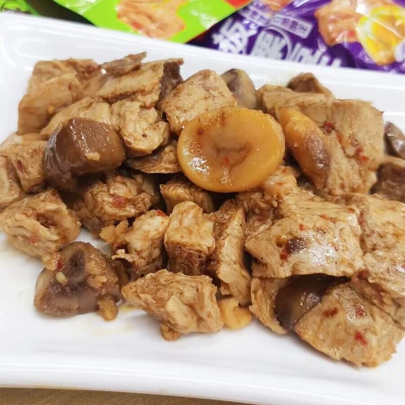 嘉利丰板栗豆干风味豆制品素肉香辣五香烧烤味散装500g独立旗舰店