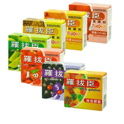 新货香港罗拔臣啫喱粉80g芒果味自制果冻进口布丁粉奶茶店家用多