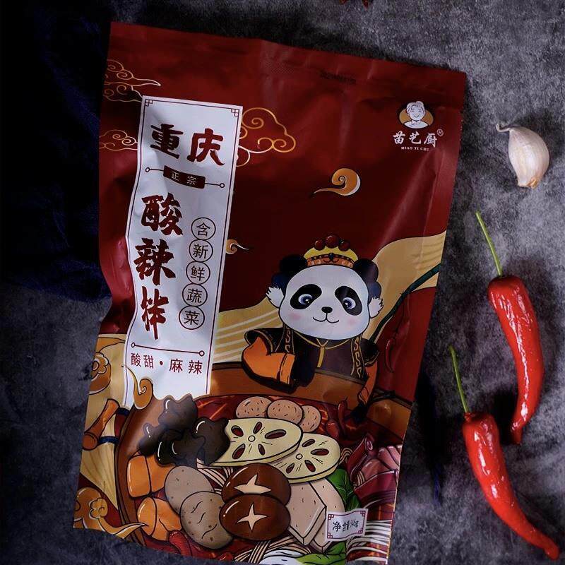 苗老太酸辣拌即食抚顺麻辣