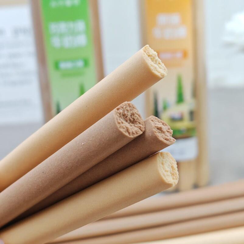 六个季节牛奶棒185g罐装手指饼干磨牙棒宿舍耐吃巧克力味饼干