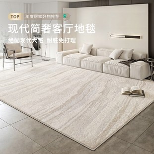 简约现代轻奢高级感沙发奶油风免洗可擦卧室地垫 地毯客厅2025新款