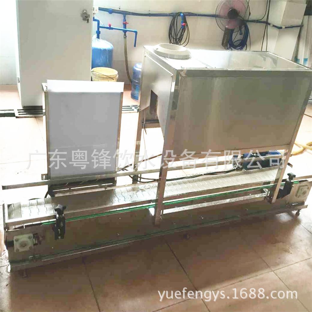 自动五加仑桶装水瓶口热收缩膜蒸汽封口机 桶装水灯检蒸汽封口机