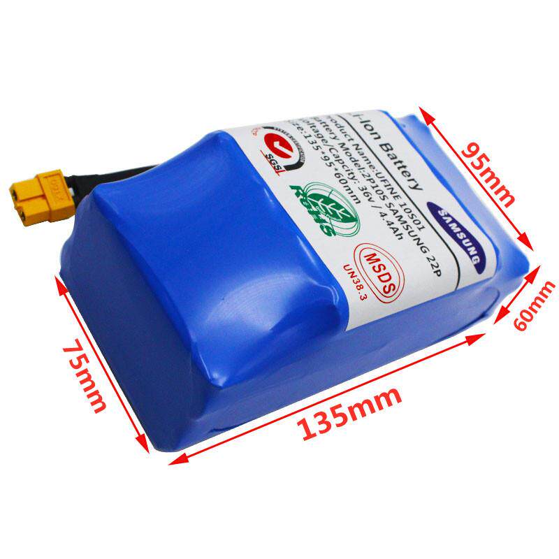 36V电池组4.4ah可充电锂离子电池电动自平衡滑板车独轮车