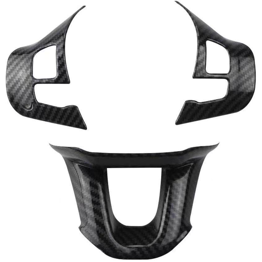 适用于2014-2019款标致2008208308308S方向盘按键贴碳纤纹贴