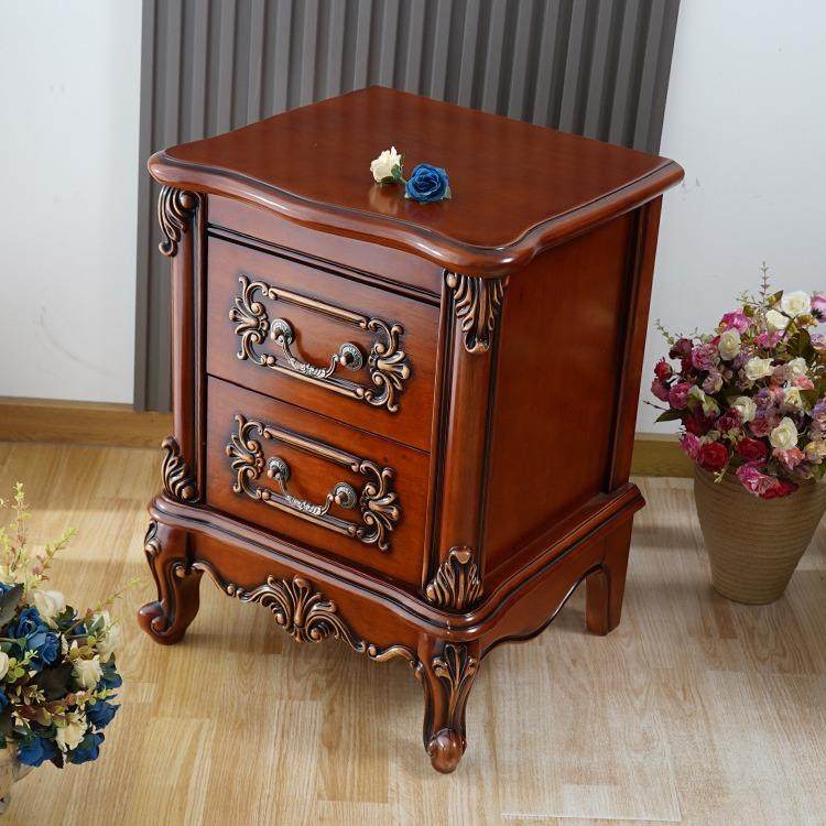 欧式床头柜储物柜实木边柜电视柜小方桌电话几小边几茶几实木斗柜
