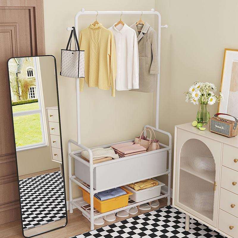 挂衣架衣帽架宿舍落地卧室内简易晾衣架杆临时衣服收纳置物架王之