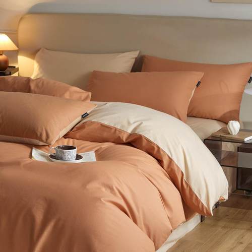 秋冬季加厚磨毛床上四件套全绵纯棉2024新款床单被套床笠简约床品