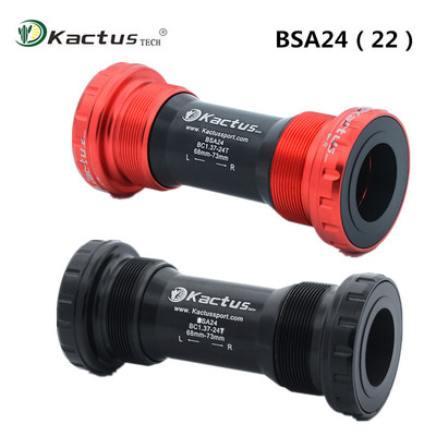 Kactus陶瓷中轴山地公路BB68螺纹式旋入式培林中轴BSA24转22