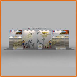 上海环保便携展示器材便携式展位设计搭建布艺展架