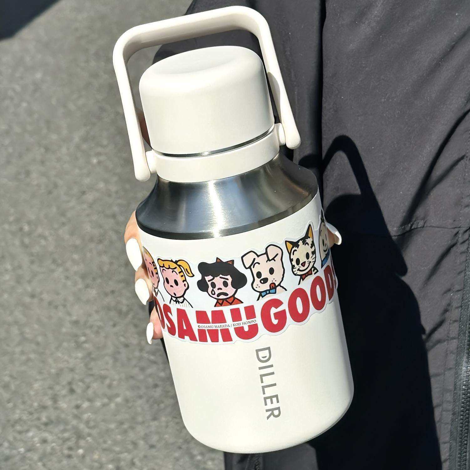 大容量保温杯女学生茶水分离泡茶1000ML户外便携水壶保冷冰霸杯子