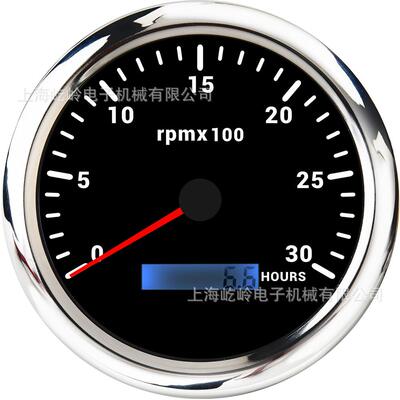 110MM指针转速表发动机测速表0-3/4/6/7/8KRPM车船改装通用仪表