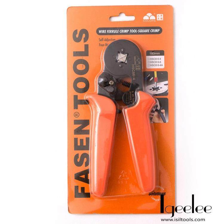 华胜工具迷你型自调式管型端子压线钳HSC86-4(出口型)