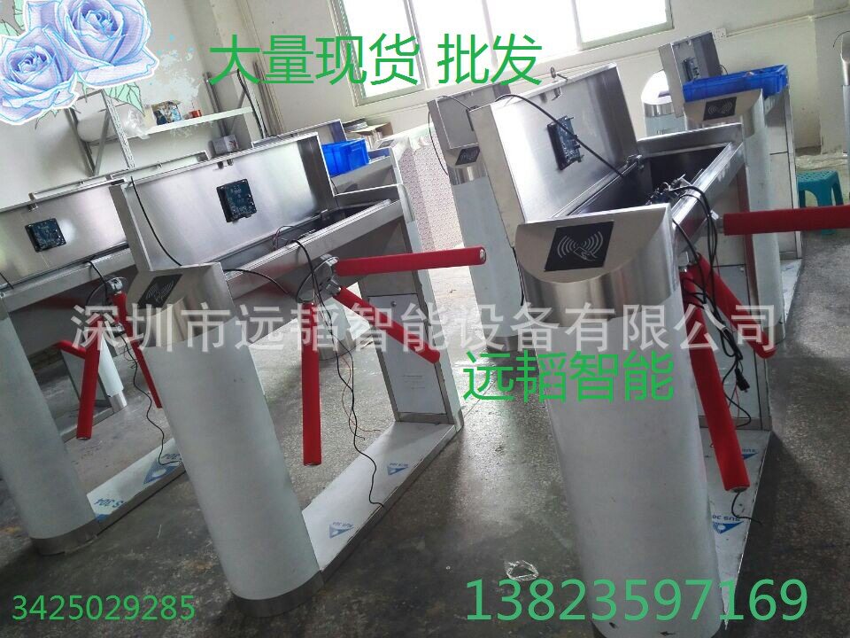 小区人脸识别闸机工地三辊闸超市人行通道翼智能摆闸门禁考勤系统
