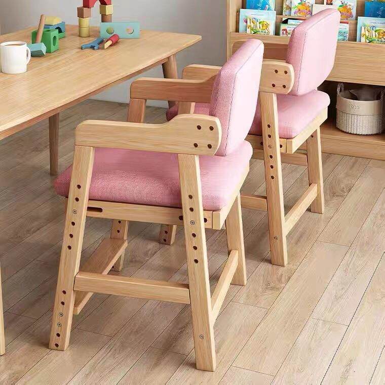 儿童学习椅子实木学生专用写字书桌椅可调节座凳宝宝吃饭升降餐椅