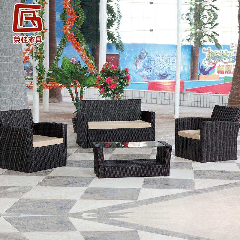 东南亚藤沙发藤椅三人田园风格客厅沙发茶几古凳组合编织藤艺沙发