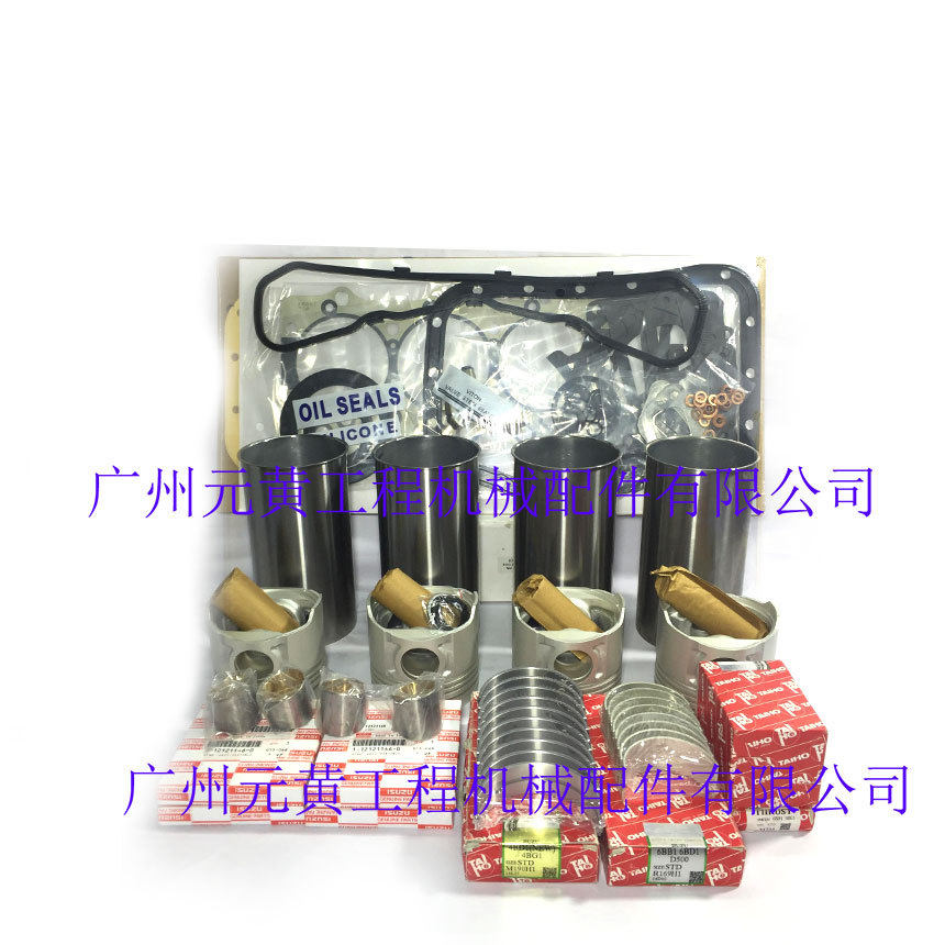五十铃4BG1发动机四配套缸套组件缸套活塞活塞环活塞销