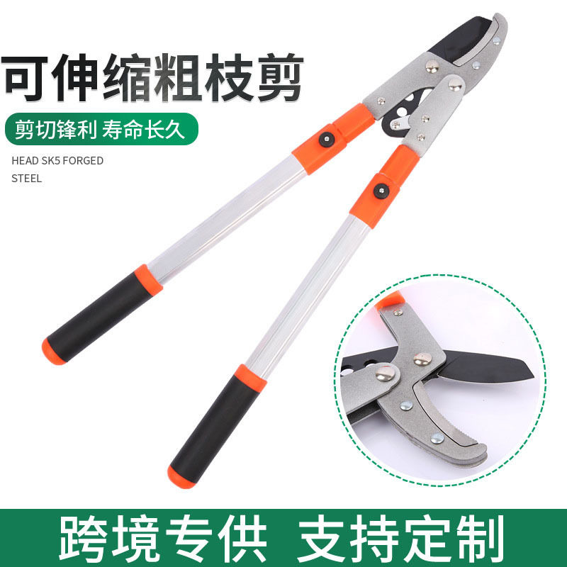 伸缩园艺粗枝剪耐用大力剪果树高枝剪加长省力园林修枝工具