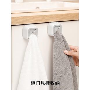 毛巾塞创意毛巾架免打孔厨房柜门抹布挂钩吊柜擦手巾洗脸巾收纳架