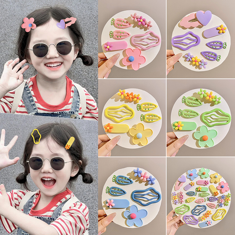 儿童多巴胺发夹女童宝宝可爱前额碎发刘海bb夹不伤发侧边发卡头饰