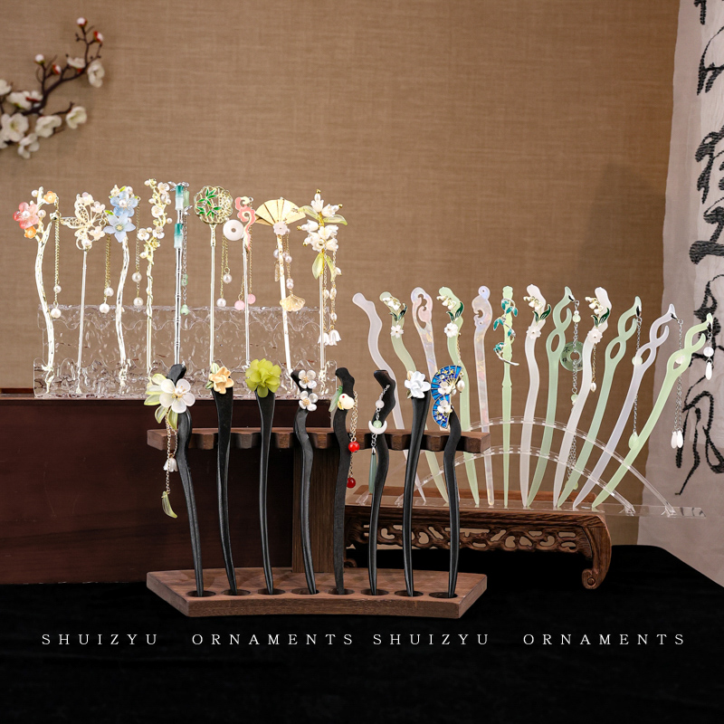 新中式古风发簪女流苏步摇