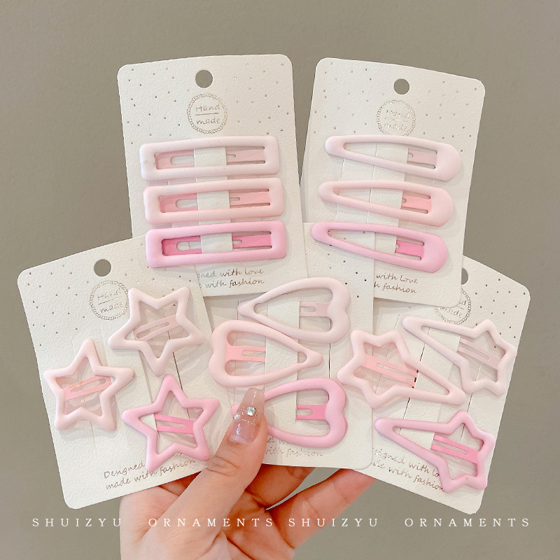 女童碎发夹bb夹前额侧边可爱刘海边夹女夹子头饰儿童小女孩小发卡