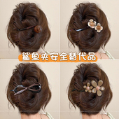 一字扭扭夹发夹女鲨鱼夹安全替代品抓夹高级感后脑勺头发夹子发卡